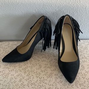 Mia Fringe Suede Heel